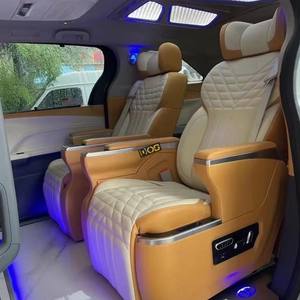 Siège de voiture électrique <span class=keywords><strong>pivotant</strong></span> de luxe de qualité DOS pour fourgonnette, siège de capitaine pour MPV, limousine W447, course, camping-car, en cuir - Product Image 1