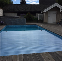 Direkt ab Werk: Schwimmbecken-Abdeckung aus Kunststoff (PC) mit Lamellen für Pools