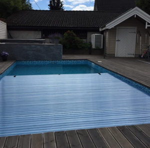 Factory supply swimming pool plastic PC slat cover for swimming pool