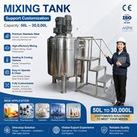 Mélangeur homogénéisateur en acier inoxydable Ace 100L pour produits chimiques, cire, déodorant, baume à lèvres – Équipement de chauffage et de mélange