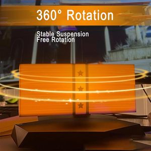 Factory Price New Design Magical Levitation Bill Lamp RGB Color Change Levitating Floating Money LED <b>Light</b> Office Decor - Product Image 6