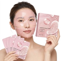 Mascarilla Facial de Gel Rosa PDRN con Colágeno, Rejuvenecedora, Hidratante e Iluminadora para el Cuidado de la Piel