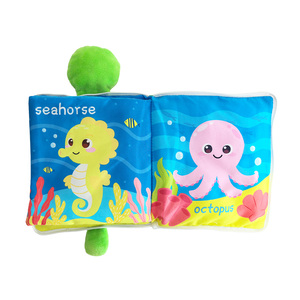 Libro Educativo per l'Apprendimento Precoce con Code di Animali Marini, Libro in Stoffa Morbida per Bambini, Vendita all'Ingrosso - Product Image 5