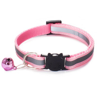 Tête de chat boucle de sécurité collier de cou de chat boucle réglable bande réfléchissante collier de chien