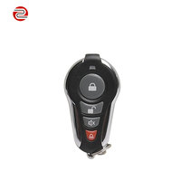 Télécommande universelle sans fil KONST à code d'apprentissage pour porte de garage, en métal durable, 4 touches, clé de voiture 433 MHz