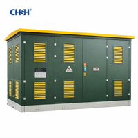 Transformateur de puissance triphasé compact extérieur à topologie Flyback, bobinage en cuivre, type boîtier, sous-station 630kVA 1250kVA 2500kVA