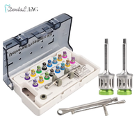 1 Ensemble d'outils de tournevis de haute qualité, clé dynamométrique à cliquet pour implants dentaires 10-70NCM avec embouts et kit de clés