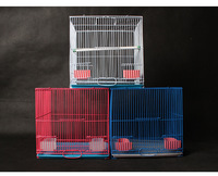 Cage à animaux en fer forgé multi-usages, durable et excellente, avec plateau en plastique pour l'élevage d'oiseaux, de perroquets, de pigeons et de lapins, tailles petite/moyenne/grande