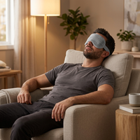 Masque oculaire chauffant pour micro-ondes, pack de masques oculaires chauds et froids, soulagement de la douleur, protection contre la sécheresse oculaire, doux pour la peau, aide au sommeil