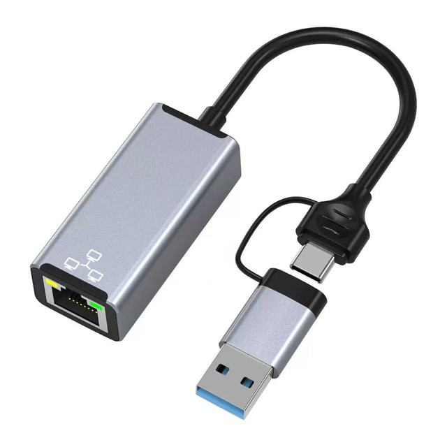 USB C Network Adapter Type-C to RJ45 Gigabit Ethernet 1000Mbps for Macbook Pro