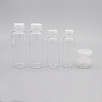 Lot de 6 bouteilles de lotion en plastique PET pour pot de crème cosmétique kit de bouteilles de voyage