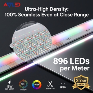 Bande LED COB RGBW 24V 896 LED/m, ruban lumineux sans points, homologué UL, dimmable pour l'éclairage commercial - Product Image 3