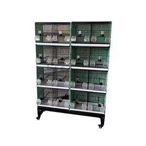 Cage à oiseaux empilable multi-couches pour animaux domestiques Cages d'élevage de canaris Cages d'élevage mobiles pour pigeons et perroquets Cage d'élevage d'oiseaux - Product Image 2