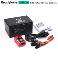 Contrôleur de vol FMS Reflex V3 Stabilisateur gyroscopique pour avions FMS Warbird RC 70mm 80mm 980mm 1100mm 1400mm 1700mm 2000mm