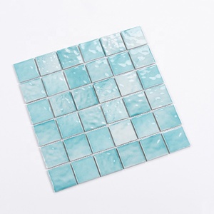 Bán Buôn Sứ Ice Crackle Gạch Mosaic 300X300 Bằng Kính Aqua Màu Xanh Gốm Mosaic Bơi Gạch Hồ Bơi - Product Image 5
