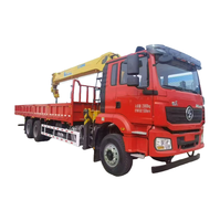Grue télescopique montée sur camion de haute qualité de 8 tonnes, grue de chantier pour levage de charges