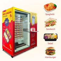 Distributeur automatique de nourriture chaude, distributeur automatique de restauration rapide, distributeur automatique de pizzas mobile, nourriture instantanée avec micro-ondes