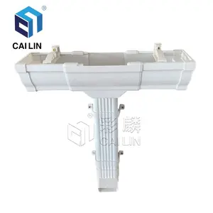 5,2 pulgadas 7 pulgadas Precio competitivo Alta calidad PVC/ASA Resistencia a la presión Canalón de agua de lluvia Sistema de canalón para techos