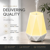 Diffuseur d'arômes et humidificateur portable 160 ml avec 32 sons blancs, lumière RGB et batterie 2600 mAh pour voiture, maison et bureau
