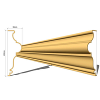 Moulures décoratives pour fenêtres en EPS, style européen, installation facile, cadre de fenêtre en mousse enduit de ciment pour la décoration extérieure