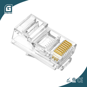 Gcabling Professionele Hoge Kwaliteit RJ45 Connector Cat5e Ongeschermde Cat6 Verguld RJ45 8p8c Stekker RJ45 Connector - Product Image 2