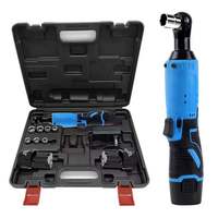 Clé à cliquet électrique Lithium-Ion LARIX 12V avec batterie rechargeable avec clé électrique sans fil à angle droit à 90 °