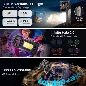 Ulefone Armor 30 Rugged Phone 12800mAh 66W 6.95" 120Hz 12GB+512GB 64MP <b>Night</b> <b>Vision</b> <b>Camera</b> Helio G100 Smartphone Android 15 NFC - Product Image 3
