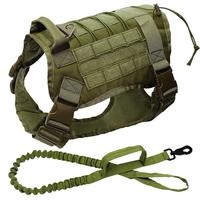 Entraînement tactique Poitrine et dos de chien moyen et grand conçus pour empêcher la sécurité du chien Poitrine et dos doux réglable gilet pour animaux de compagnie leas
