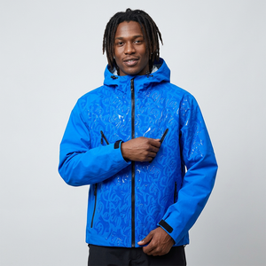 Custom Zip up Polyester Nylon Hooded Water Proof Windproof Waterproof Water Reactive Outdoor Hiking Shell Windbreaker <b>Jacket</b> <b>Men</b> - Product Image 1