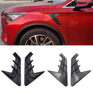 2 Pièces d'accessoires de carrosserie pour voiture : Aérations latérales de capot moteur, type ailerons de requin - Product Image 1