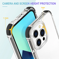 Coque de téléphone en TPU acrylique 3 en 1 pour iPhone 13 Pro, 14 Plus, 12, 11 Pro Max, 6, 7, 8 Plus, XS, lignes colorées