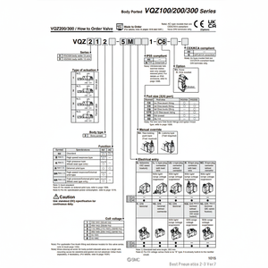 Modèle d'électrovanne pneumatique SMC VQZ332-5L1-02 - Product Image 1