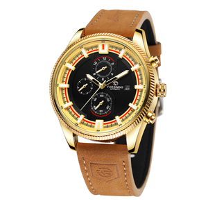 Forsining Nouvelle arrivée OEM <span class=keywords><strong>Montre</strong></span> Hommes <span class=keywords><strong>Automatique</strong></span> Mécanique Bracelet en Cuir Véritable <span class=keywords><strong>Montre</strong></span>-Bracelet - Product Image 3