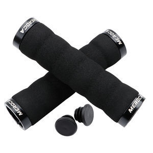 MEROCA Verrouillage bilatéral VTT Antidérapant Amortisseur Riding <span class=keywords><strong>Grip</strong></span> Cover Bicycle Guidon Fixed Gear <span class=keywords><strong>Folding</strong></span> Bike <span class=keywords><strong>Grip</strong></span> - Product Image 4