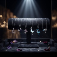 Nouveau Collier Papillon en Acier Inoxydable Plaqué Or avec Zircon, Design de Niche Luxe Léger et Polyvalent, Chaîne de Clavicule Exquise 2026