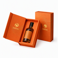 Boîte cadeau pour vin personnalisée, directement de l'usine, en papier kraft recyclé, emballage de luxe avec poignée