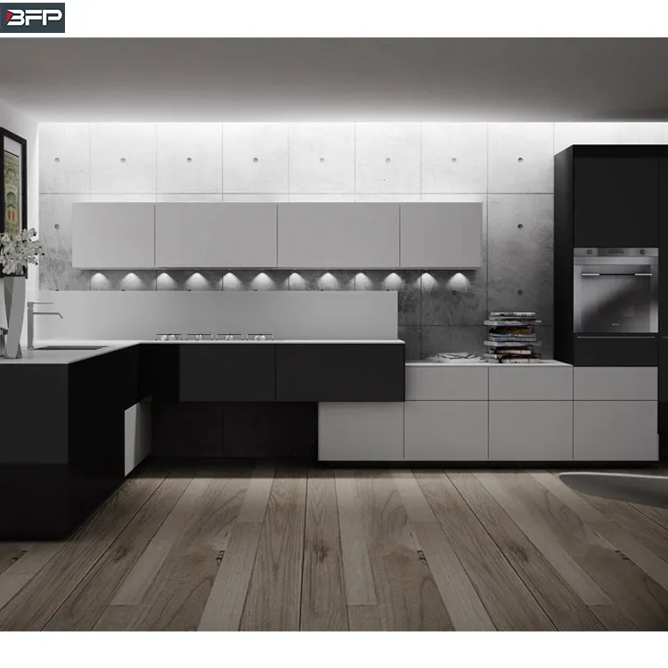 Новейший дизайн 3D, кухонная модульная мебель, кухонный шкаф из нержавеющей стали, аксессуары