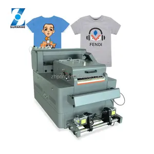 Zhou Achternaam Hoge Snelheid Dtf All-In-One Printer 37Cm Kleding Dtf Inkjet Printer Huisdier Film Industriële dtf Printer A3