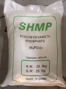 CAS No 10124-56-8 reaktif sınıfı SHMP fosfat ürünü sodyum hexametafosfat