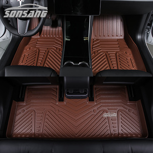 Alfombrillas de Goma TPO TPE Personalizadas, 5D 3D, Impermeables, de Lujo, Juego Completo para el Interior del Automóvil <span class=keywords><strong>Tesla</strong></span> <span class=keywords><strong>Model</strong></span> <span class=keywords><strong>3</strong></span> - Product Image 2