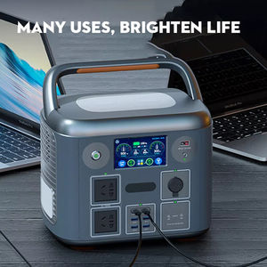 Générateur solaire à cellules LFP de grande capacité 1500W, onduleur, stockage d'énergie, alimentation de secours, 110V 220V, centrale électrique portable - Product Image 3