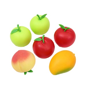New fruit squishy toy <b>pack</b> apple mango peach Squishy <b>pack</b> <b>fidget</b> Squishy food Realistic Soft Slow Rising Party Favor Stress Ball - Product Image 2