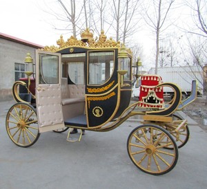 Carruaje/vagón tirado por caballos real personalizado a la venta Transporte especial de estilo real elegante - Product Image 2