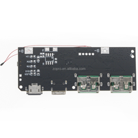 22.5W batterie externe 5 ports bidirectionnel charge rapide Module d'alimentation Mobile Circuit imprimé bricolage carte mère matériel QC4 + PD3.0