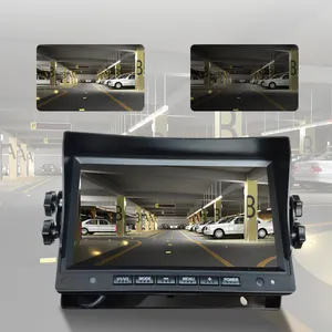 Monitor de pantalla para coche, pantalla TFT LCD hd de 5,0 pulgadas, 500cd/m2, doble entrada de vídeo, atenuación automática, brillo, 7 pulgadas