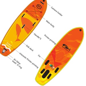 FAVORITE 2019 Chine Jaune & Orange Lacs & Rivières Unisexe SUP Surfboard All-round Sup Surfboards All-round - Product Image 6