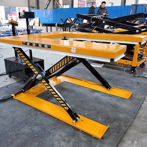 Plateforme élévatrice hydraulique pour voitures, élévateur à ciseaux fixe, mini-élévateur de marchandises mobile électrique avec induction photoélectrique - Product Image 2