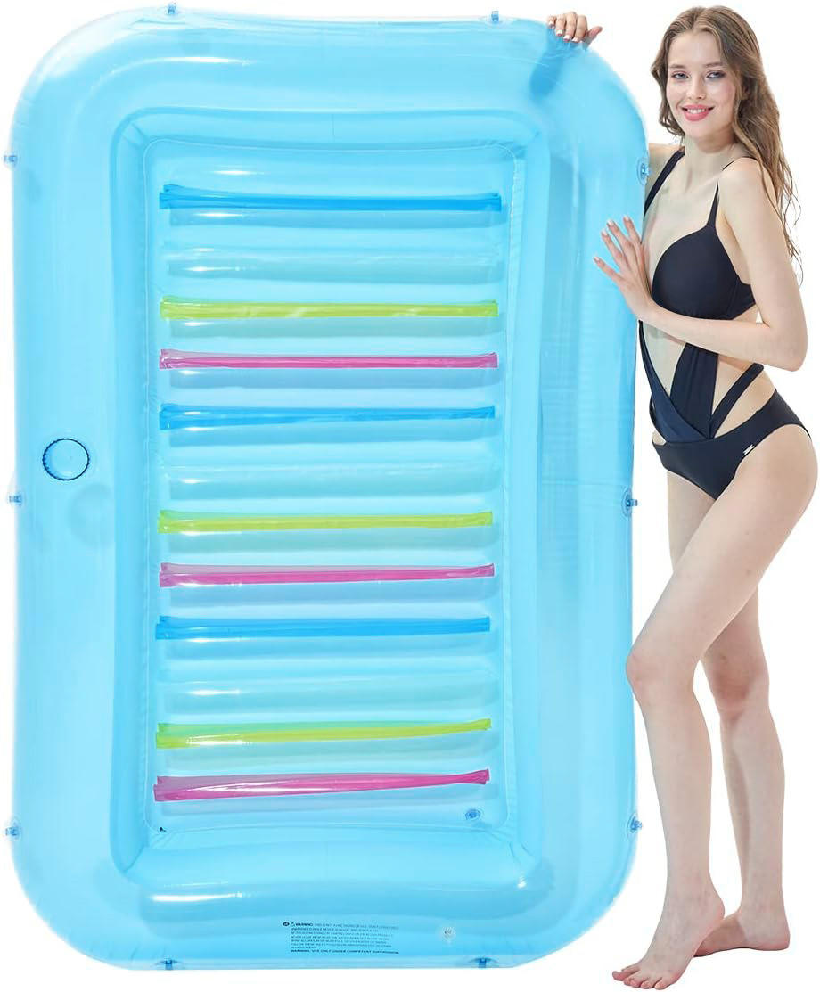 Transparent blue stripess