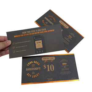 Stampa su misura <span class=keywords><strong>Coupon</strong></span> sconto stampa all'ingrosso carta buono regalo Serive con Logo - Product Image 4