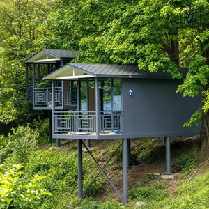 Cabane de glamping de luxe, villa préfabriquée en conteneur, solution clé en main pour complexe forestier, <span class=keywords><strong>maison</strong></span> certifiée CE Ray-Zen - Product Image 1